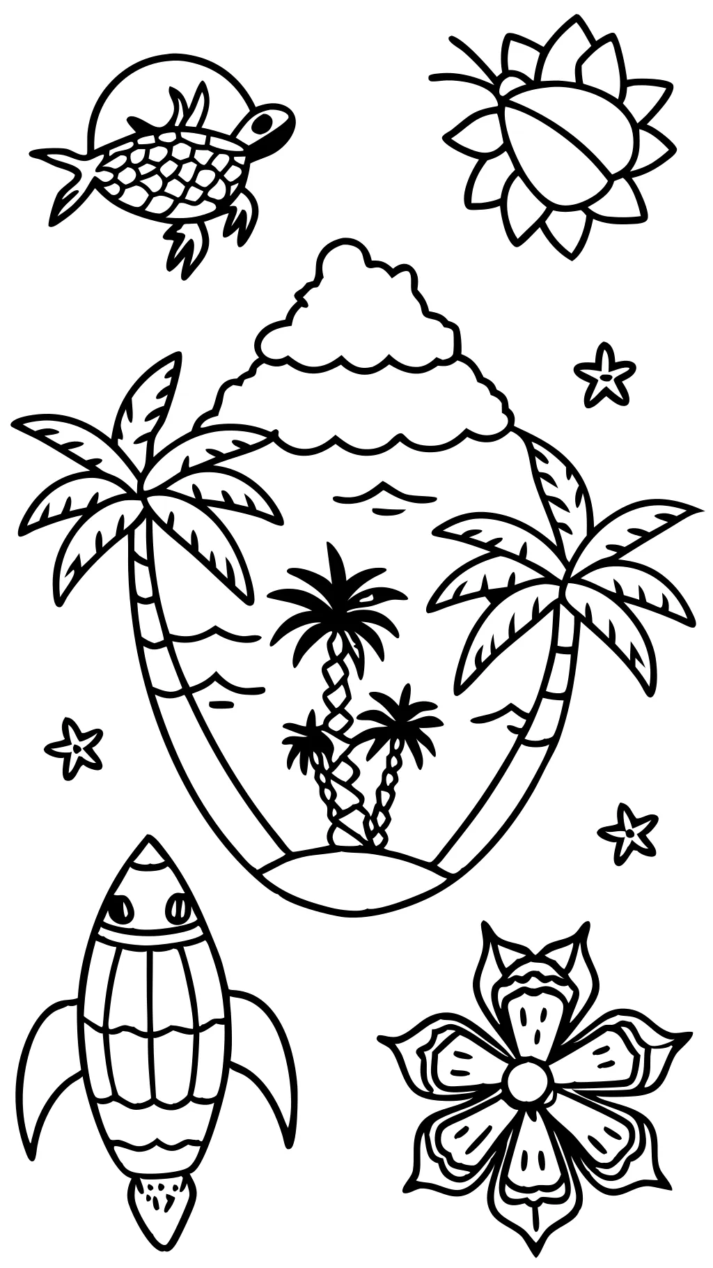 maui coloring pages